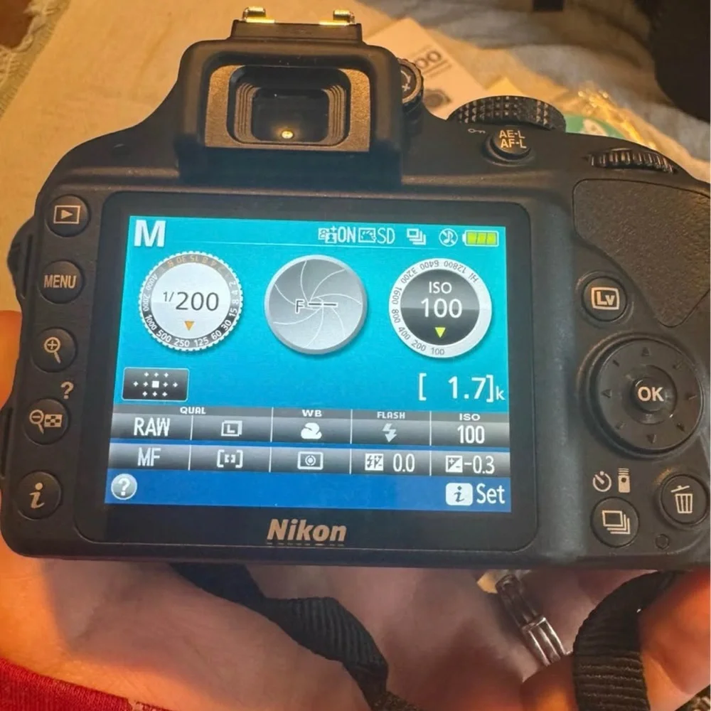 Nikon Black DSLR Camera Set with Accessories